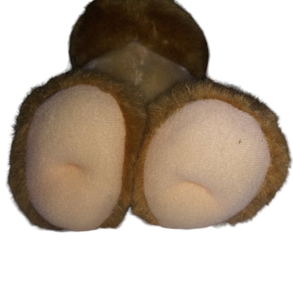 VTG EMOTIONS MATTEL Vinyl Face Stuffed Bear Holding I LOVE YOU HEART Plush 1984 - Picture 5 of 7